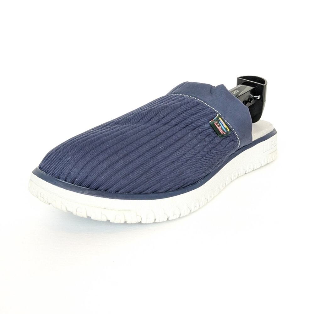 LL Bean Airlight Slipper Scuffs 6 Navy Cozy House Shoes Comfort